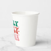 Gobelets En Papier Holly Jolly Mama - Fun Holiday Design (Gauche)