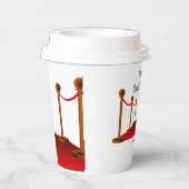 Gobelets En Papier Hollywood Red Carpet Sweet 16 Personnalisé (Droite)