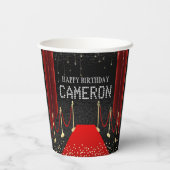 Gobelets En Papier Hollywood Red Carpet VIP Party (Verso)