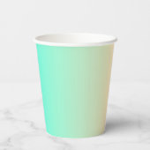 Gobelets En Papier Holographique Gradient Monogramme Chic Mariage uni (Verso)