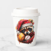 Gobelets En Papier Home-Run Raccoon Ballgame Paper Cup (Verso)