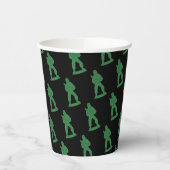 Gobelets En Papier Hommes de l'Armée verte en noir (Gauche)