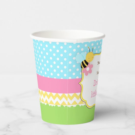 Gobelets En Papier Honey Bear et Bumble Bee Anniversaire (Droite)