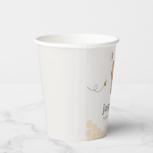 Gobelets En Papier Honey Bear First Bee day (Droite)