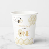 Gobelets En Papier Honey Bee 1er anniversaire (Recto)