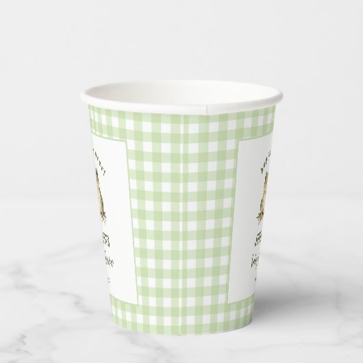 Gobelets En Papier Hop On Over Frog Thème Baby shower (Droite)
