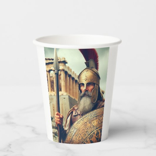Gobelets En Papier Hoplite grec (Recto)