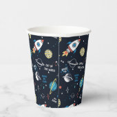 Gobelets En Papier Hors de ce Motif spatial mondial (Droite)