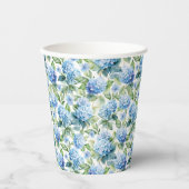 Gobelets En Papier Hortensia Bleu (Recto)