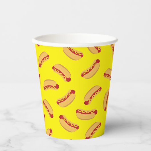 Gobelets En Papier Hot Dog Anniversaire de enfant Party Cuire du papi (Recto)