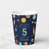 Gobelets En Papier Houston We Have A 5 Year Old 5th Birthday Party (Verso)