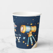 Gobelets En Papier Houston We Have A Boy Outer Space (Verso)