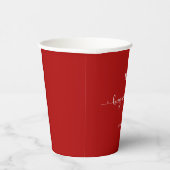 Gobelets En Papier Hugs et baisers Saint Valentin (Droite)