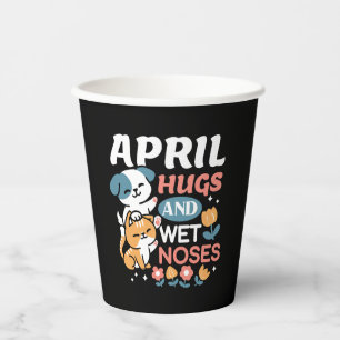 Gobelets En Papier Hugs, Nez Humide et Vibes de Printemps - Animaux d