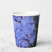 Gobelets En Papier Hydrangea macrophylla violette rustique (Verso)