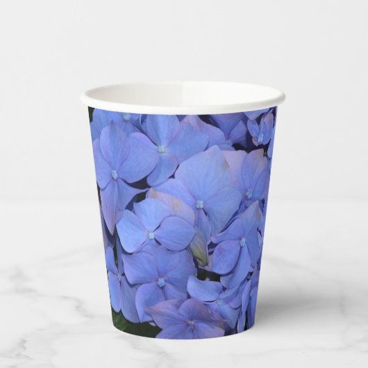 Gobelets En Papier Hydrangea macrophylla violette rustique (Gauche)