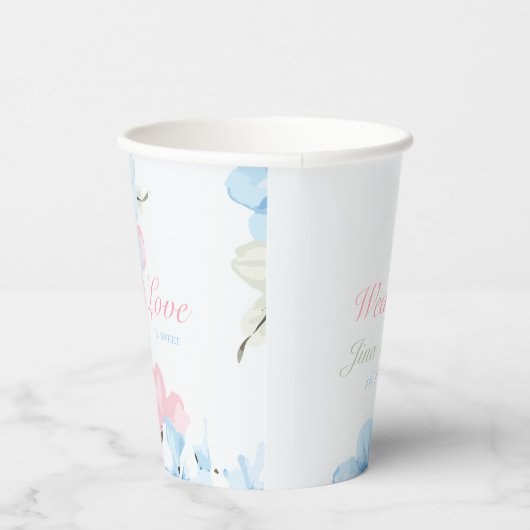 Gobelets En Papier Hydrangeas Pastel Bloom (Droite)