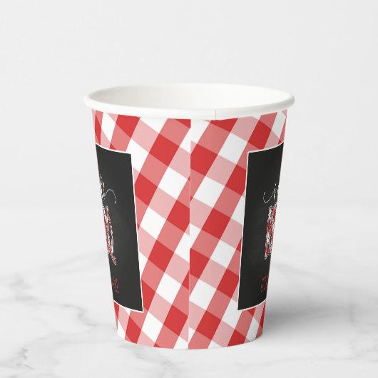 Gobelets En Papier I Do BBQ Paper Cup - Personnalisé (Droite)
