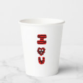 Gobelets En Papier I Fuzzy U Paper Cups (Verso)