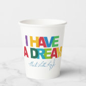 Gobelets En Papier I have a dream (Recto)