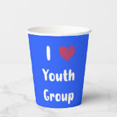 Gobelets En Papier I Heart Youth Group Paper Cup (Verso)