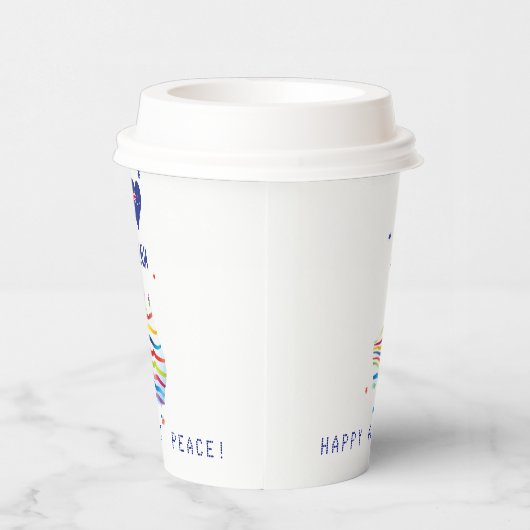 Gobelets En Papier "I LOVE AUSTRALIA" Australia Day 26 janvier (Droite)