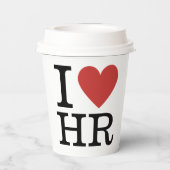 Gobelets En Papier I ❤️ Love HR - Département RH - (Verso)