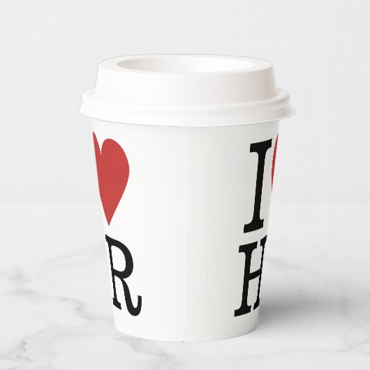 Gobelets En Papier I ❤️ Love HR - Département RH - (Droite)