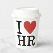 Gobelets En Papier I ❤️ Love HR - Département RH - (Recto)