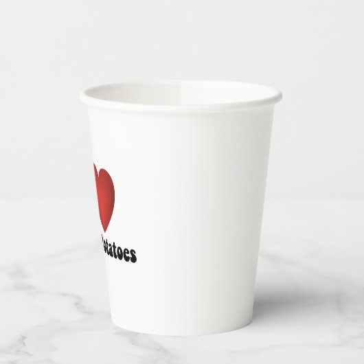 Gobelets En Papier I Love Mashed Potatoes Thanksgiving Diner Cadeau (Gauche)