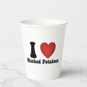 Gobelets En Papier I Love Mashed Potatoes Thanksgiving Diner Cadeau (Recto)