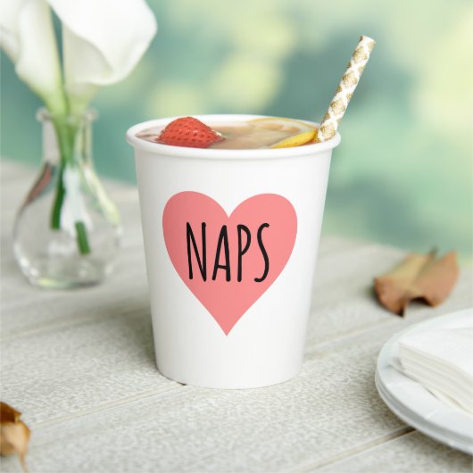 Gobelets En Papier I Love Naps - Naps Heart (Insitu)