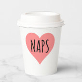 Gobelets En Papier I Love Naps - Naps Heart (Recto)