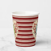 Gobelets En Papier I Love Winter Birds and Berries v (Gauche)