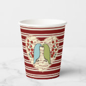 Gobelets En Papier I Love Winter Birds and Berries v (Recto)