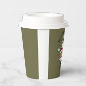 Gobelets En Papier Ici, On Dirait Un Snack Gâteau De Noël (Droite)