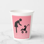 Gobelets En Papier Icône Mère Et Enfant (Recto)