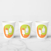 Gobelets En Papier Icône USB Plug