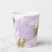 Gobelets En Papier ID Abstrait Lavande d'encre Lux990 (Verso)