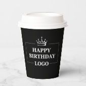 Gobelets En Papier Idée cadeau, Modèle personnalisé anniversaire (Recto)