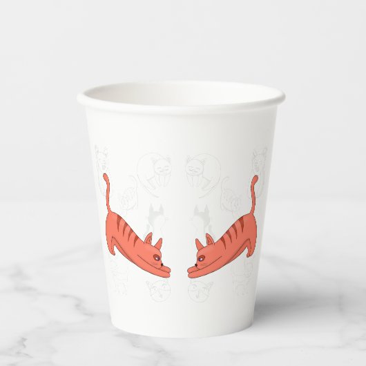 Gobelets En Papier Il est temps d'étirer la tasse de café à deux tons (Recto)