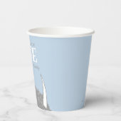 Gobelets En Papier Il est un sauvage - 1er anniversaire Couronne bleu (Verso)