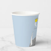 Gobelets En Papier Il est un sauvage - 1er anniversaire Couronne bleu (Recto)