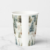 Gobelets En Papier Il neige sur les sapins - (Droite)