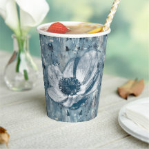 Illustration botanique bleue vintage