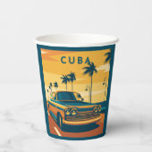 Gobelets En Papier Illustration Cuba (Verso)