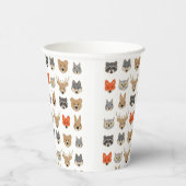 Gobelets En Papier Illustration d'animaux sauvages de la forêt (Droite)