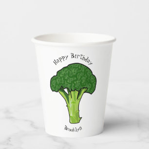 Gobelets En Papier Illustration de Broccoli