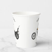 Gobelets En Papier Illustration de Chopper Motorcycle 1950 (Droite)