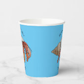 Gobelets En Papier Illustration de crabe ermite (Gauche)